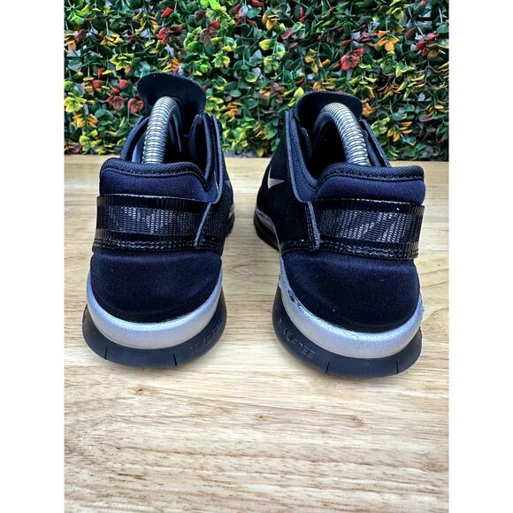 Nike‎ Free Run 5.0 Running Shoes Training Black Hexagon Silver Gray Womens 8 - Picture 3 of 8